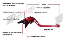 CNC Long Brake Clutch Levers For Yamaha FZ1 FAZER FZ6R FZ8 XJ6 FZ6 MT 07 09