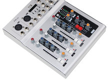 Vadiboer F4 4 Channel echo voic effect Mixer For Stage Home Karaoke DJ 48V Phantom power USB echo voic effect audio