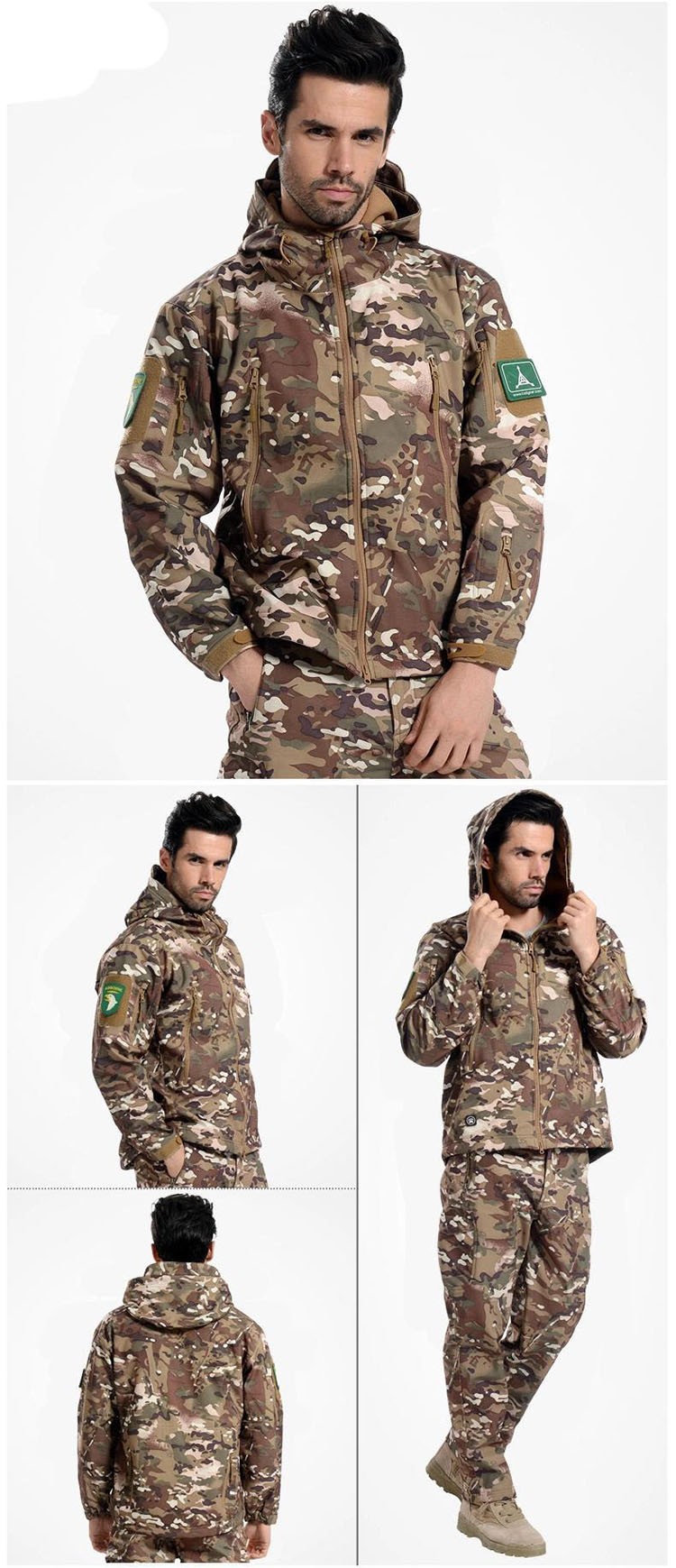 Tactical Jackets Multicolor High quality Lurker Shark skin Soft Shell TAD V4.0 Outdoor Military Waterproof Sports Army Clothing (31)