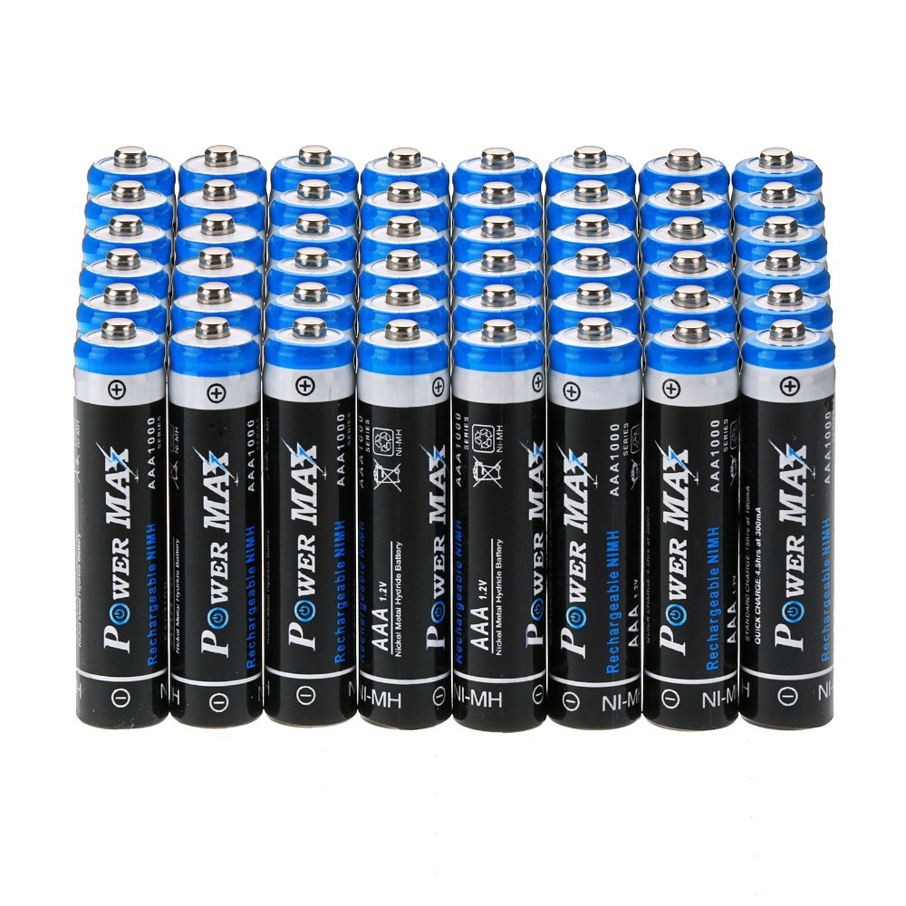 Купить 48pcs 1000mah aaa 1.2V ni-mh аккумулятор battries аккумулятора ...