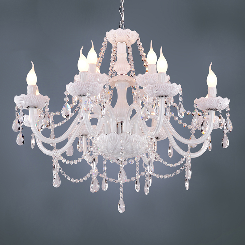 Ottieni online a basso prezzo lampadario di cristallo bianco ... Lampadari moderni economici prezzi