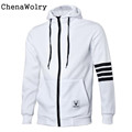 ChenaWolry 1PC Men Sweatshirt Hoodie Casual Zipper Hooded Jackets Hot Sales Attractive Luxury New Fashion Design