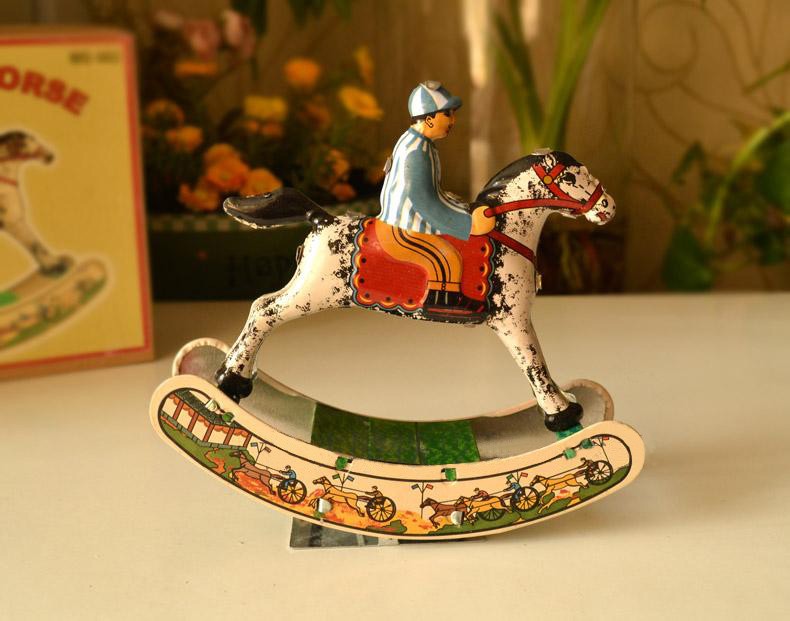 tin rocking horse