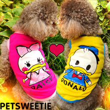 2015 New Pet Dog Clothes Cotton Sportwear Vest Cool Clothes Dog T-shirt for dogs Small Dog Cat Pet Clothes Vest T Shirt