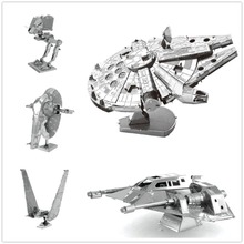 3D puzzle for adult 2015 New FOR Star/Wars 3D Nano metal Puzzle DIY juguetes educativos brinquedos para as crian