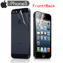 4Pcs = 2 Pcs Front + 2 Pcs Back Full body Transparent Clear LCD Screen Protector Film for Apple iPhone 5 5S 5G HOt sale