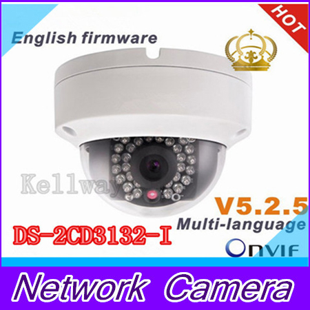 Фотография 2015 New V5.2.5 DS-2CD3132-I replace DS-2CD2132F-IS 3MP Mini Dome Camera 1080P POE IP CCTV Camera Multi-language
