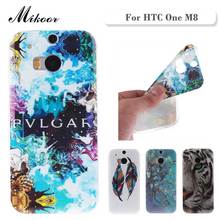 Fashion Painted Pattern TPU Silicone Soft sFor HTC One M8 Case For HTC One M8 Cell Phone Back Cover Case