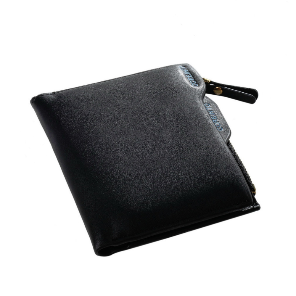 2015 Men s Faux Leather ID credit Card holder Bifold Coin Purse Wallet Pockets Hot Worldwide