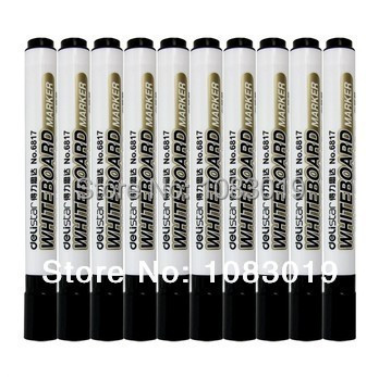 New 6817 easy to wipe whiteboard pen 1lot=30pcs(10pcs blue+10pcs black+10pcs red) erasable pen erasers for kids erase marker