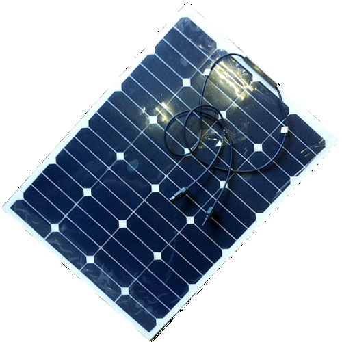 60W Semi flexible solar pv module for 12v/24v battery system with regulator