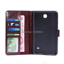 50pcs wholesale case for samsung galaxy tab4 7 0 tablet pu leather flower case with card