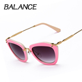 BALANCE Luxury Butterfly Sunglasses women brand designer Alloy frame Sun Glasses Vintage Cat Eye pentagram Eyewear
