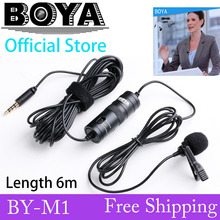Electronic 2014 New BY-M1 Lavalier Microphone for Iphone Smart Phone Canon DSLR Cameras Mini Camcorders Audio Recorders PCs