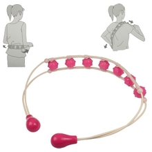 Back thin waist massage device pleiotropic roller manual massage belt