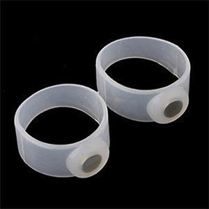 2014 New SH Delicate Foot care Tool 2pcs Silicone Magnetic Massage Foot Toe Ring Convenient Keep