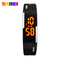 2017 New SKMEI Women Sport Watches PU Band Candy Color Time Date built in Lodestone Digital
