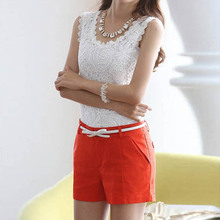 Fashion Women Ladies Lace Floral Camisole Strap Solid Tank Vest Tops Blouse Shirt Summer
