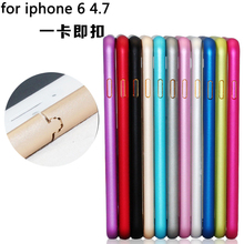 Protective Cases Ultra thin Metal Aluminum Frame Bumper Case For Apple iphone 6 4.7″ Slim Shockproof Cell Phone Mobile
