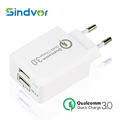 Sindvor Dual Usb Charger Universal Quick Charge 3 0 Power Adapter EU US Plug Travel Wall