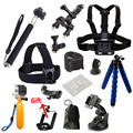 Gopro accessories Set tripod monopod Chest Belt Head Mount Strap For Go pro hero4 3 5
