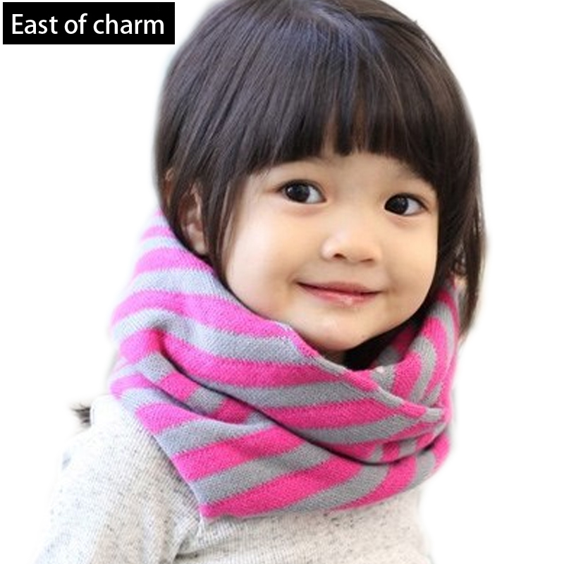 Cutely!! Stripes Winter O-Scarf For Children Scarf...
