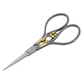 1PC Vintage Gold Decorative Design Stainless Steel Mini Scissors Embroidery Sewing Black Handle Sewing Scissors