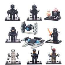 1 pc Star Wars The Force Awakens movie Star War Kid Baby Toy Mini Figure Building Blocks Sets Model Minifigures Brick