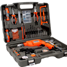 AK metal toolbox kit maintenance electrician Set multifunction household hand tools in combination with drill