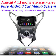 Car GPS navigation Pure Android 4.4 player For hyundai azera grande hr hg i55 with WIFI 3G Capacitive screen car stereo