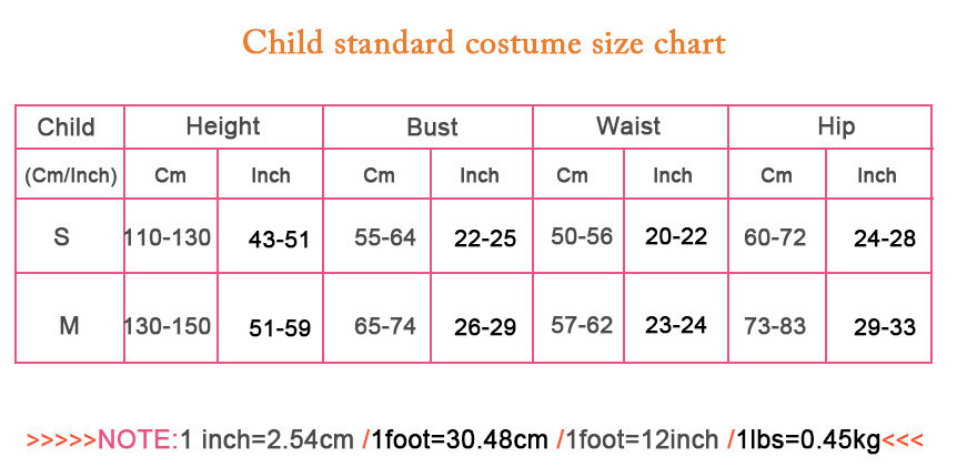 child size chart