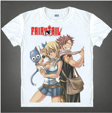 2016 Fashion Fairy Tail T-shirt Anime Products t Shirt Naz Habbie Short Sleeve Men women tops