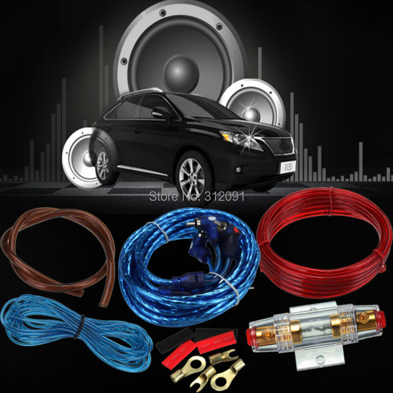 Fast Shipping ! Up To 1500w 10GA Car Audio AMP Power Cable Subwoofer