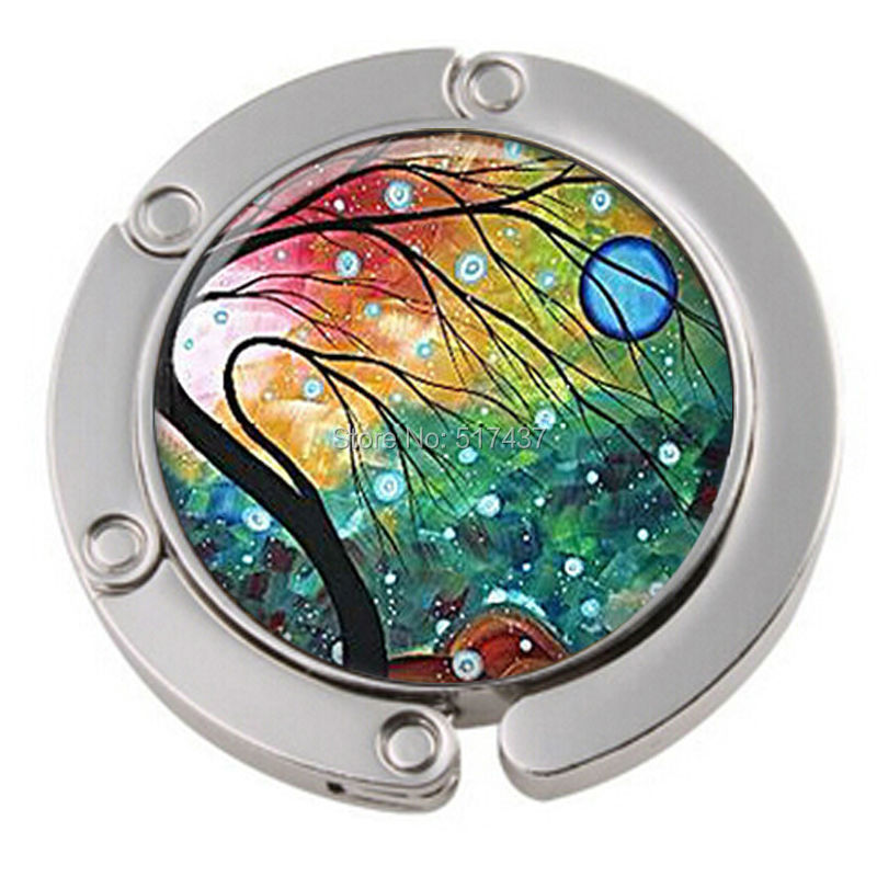 Blue Moon at Sunset Whimsical Trees Series Purse Hook Bag Hanger