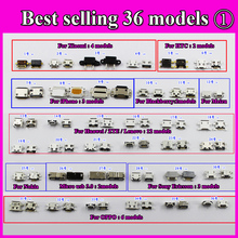 36 models 144pcs 5p 5pin mini micro usb jack connector charging port for Samsung HTC Milet Lenovo ZTE mobile phone tablet pc mid