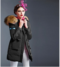 New winter coat Girls long section European Slim thin coat jacket women winter clothing solid color winter parka female TT122
