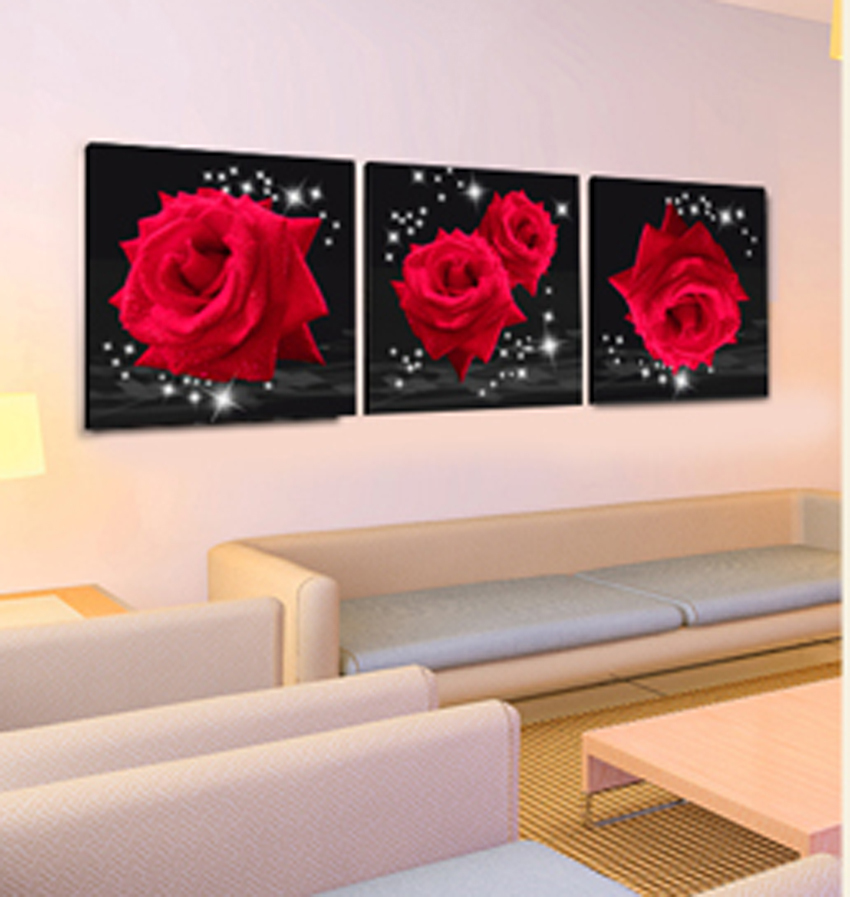 Papier peint cristal peinture cadre peinture moderne chambre salon