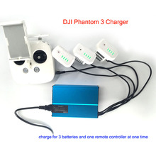 Metal Case DJI Phantom 3 Remote Controller Charger DJI Phantom 3 Battery digital charger RC Quadcopter FPV Drone with camera