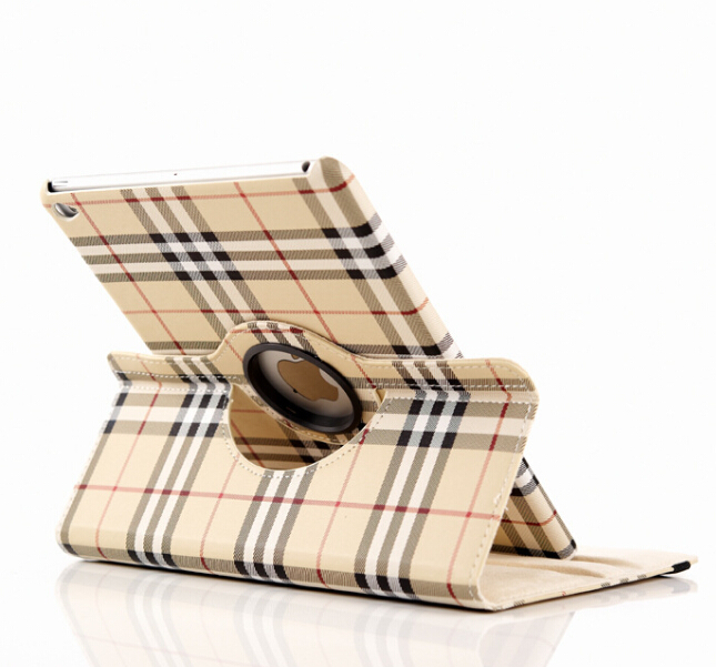 1PCS Free Ship font b Tartan b font case for Ipad 2 3 4 PU leather