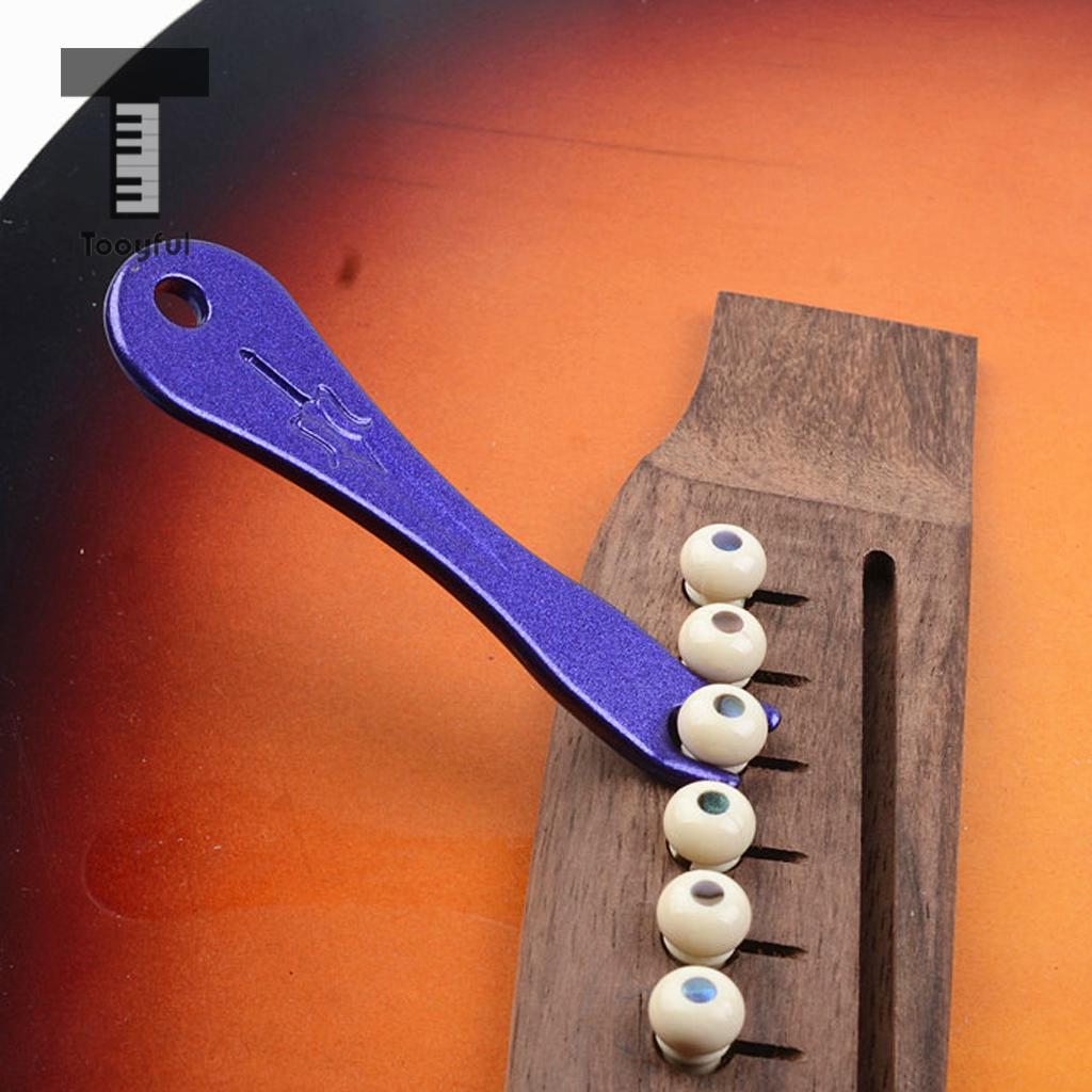 Tooyful Durable Metal Guitars Bridge Pin Peg Pulling Puller Remover for