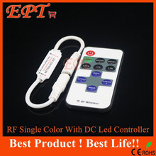 1Pc Mini RF Wireless Led Remote Controller Led Dimmer Controller For Single Color Light Strip SMD5050/3528/5730/5630/3014