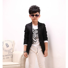 2016 Hot Sale Boys clothes Blazers Kids Spring Long Sleeved Sing-breasted Small Boy Suit For Wedding Fashion Kids Outwear Jacket