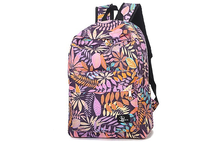 2015 New Fashion Maple leaf School bag Casual Backpack Women Bag for Girls canvas Backpack (16)