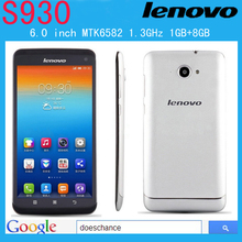 Original Lenovo S930 MTK6582 1.3GHz Quad Core 6.0″ IPS Screen 8Mp Camera 3G Android 4.2 Smartphone