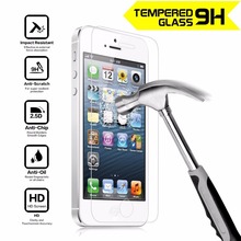 Tempered Glass Screen Protector Film For Apple iphone 5 5S 5C SE Anti Shatter Film For iPhone5s Guard 0.33MM 9H Anti-Scratch