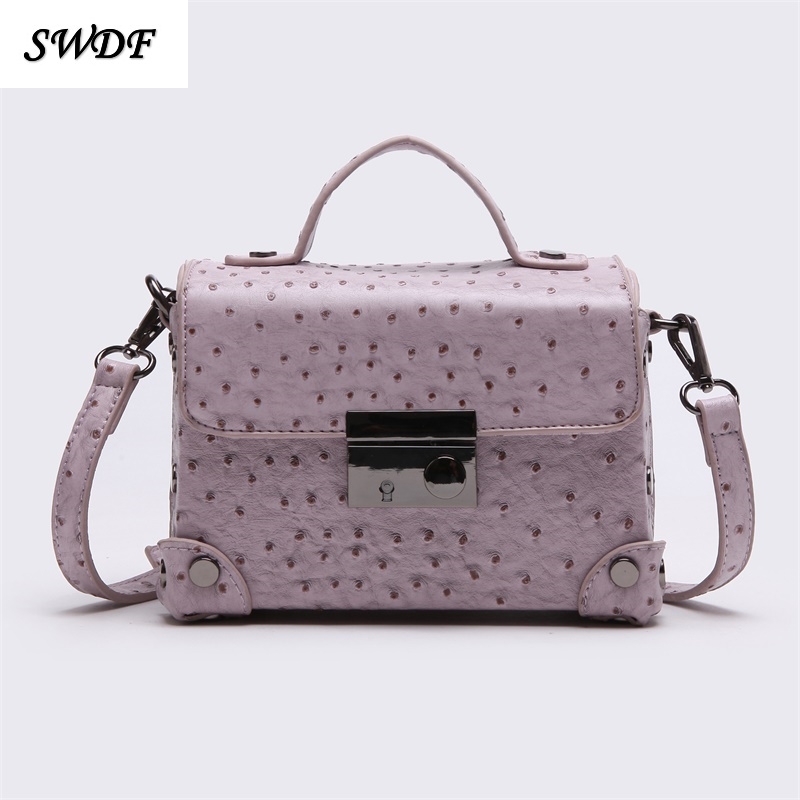 Фотография SWDF-2016 England Style Luxury Handbags women Bags Summer PU Ostrich hand bag Ladies Elegant Shoulder bag SAC a main fashionable