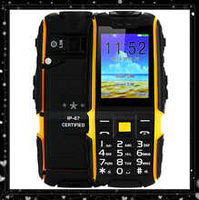2016 X6000 Outdoor sport waterproof Mobile Phone IP67 torch 6000mAh power bank phone support dual SIM