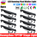 Wholesales Price 8PCS 14x12W 6in1 DMX Control Waterproof Led Wall Washer Light Pixel Disco Bar Light