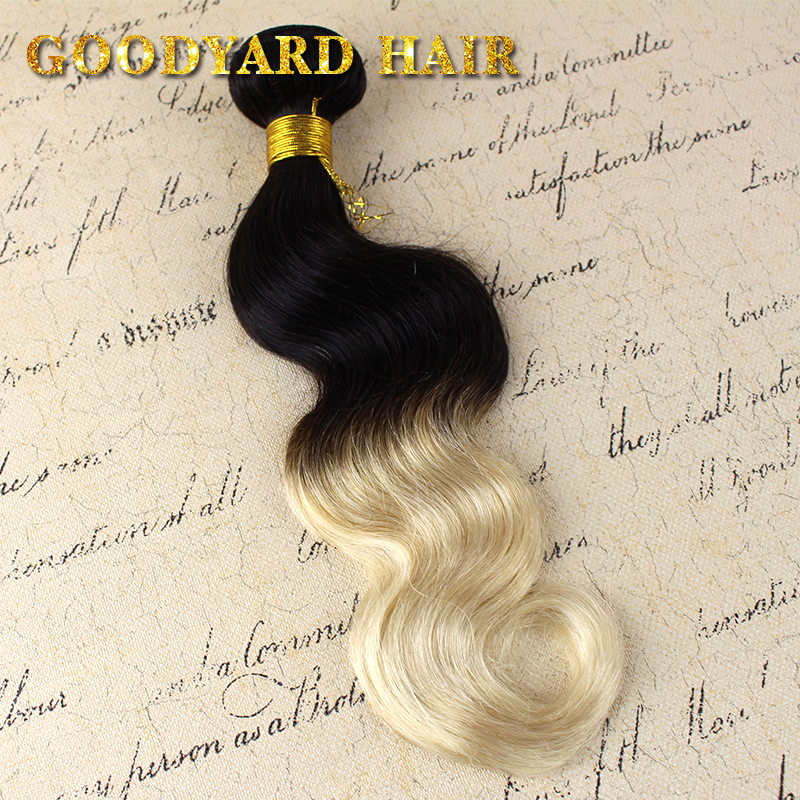 613 Blonde Virgin Hair Two Tone 100g Blonde Brazilian Hair Colored Human Hair Brazilian Hair Weave Bundles Brazilian Body Wave