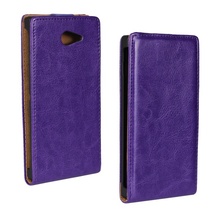 Retro Style Crazy Horse Flip Leather Case For SONY Xperia M2 S50H D2303 D2305 D2306 Dual
